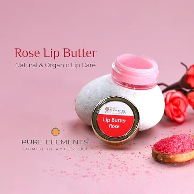 Pure Elements ROSE LIP BUTTER NATURAL & ORGANIC LIP CARE 8 GM - Image 2